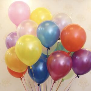 Globo perlado de multicolor por 100unidad