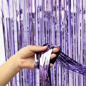 Cortina De Lluvia Metalizadas lila