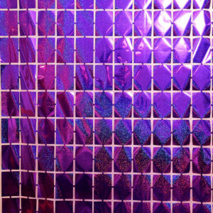 Cortina metalizada cuadrado violeta