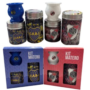 Set Mate Completo Equipo Mate Yerbero Azucarero Kit Materos