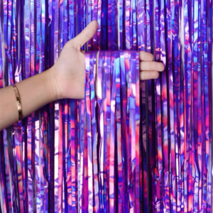 cortina metalizada HOLOGRAFICO Violeta