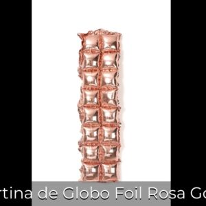 CORTINA DE GLOBO ROSAGOLD / 75*142CM