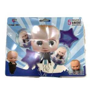 SET DE GLOBO UN JEFE EN PANALES 5pcs