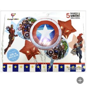 SET DE GLOBO  VENGADORES/ 5pcs