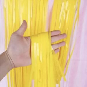 CORTINA LISO COLOR PASTEL  AMARILLO