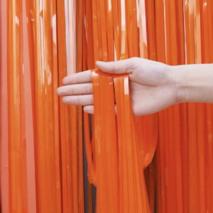 CORTINA LISO COLOR PASTEL  NARANJA