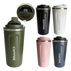 Vaso Termico Cafe De Acero Inoxidable Con Sensor Temperatura