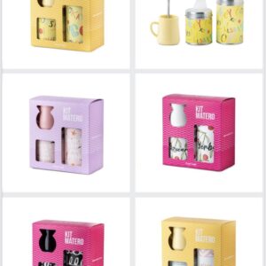 Set De Mate + Azucarera Y Yerbera Pastel Regalos Kit Matero