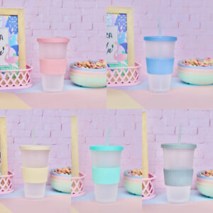 Vaso Traslucido con sorbete