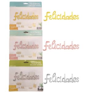 Globo cartel felicidades