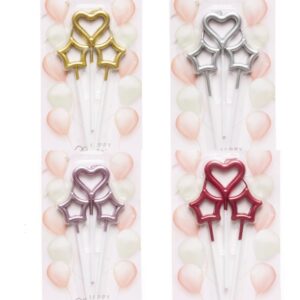vela corazon➕estrella *3uni / 10cm