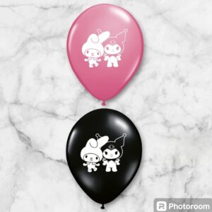globo kuromi con melody*10unidad/ 12pulgada
