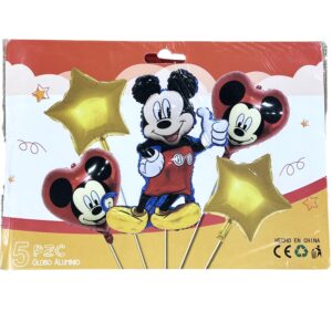 SET DE GLOBO  MICKEY / 5pcs