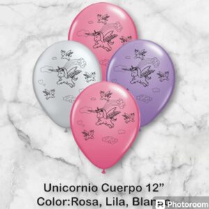 globo unicornio*10unidad/ 12pulgada