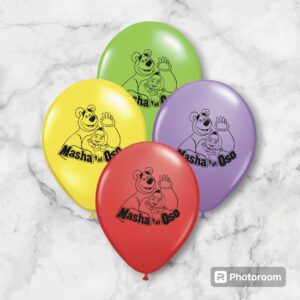 globo Masha y el oso *10unidad/ 12pulgada