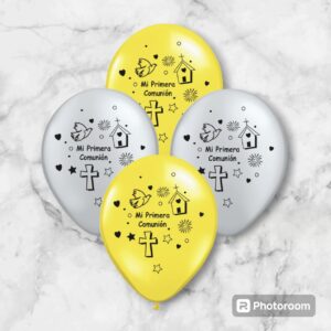 globo mi primera comunion *10unidad/ 12pulgada