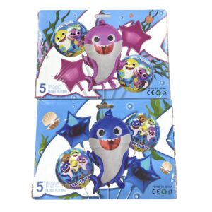 set de globo baby shark /5pcs