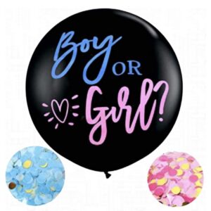 Globo Revelacion De Sexo + 2 Confettis (1 Rosa + 1 Celeste)