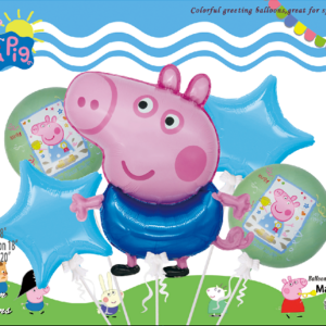 Set de globo peppa pig 5pcs