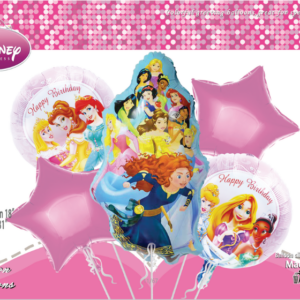 SET DE GLOBO PRINCESA 5pcs