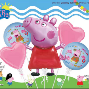 Set de globo peppa pig 5pcs