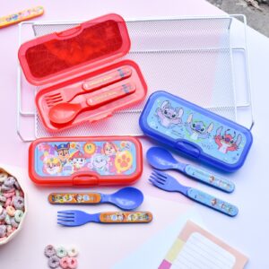 Set cartuchera tenedor con cuchara