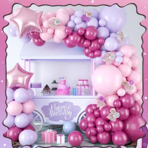 Set de globo con estrella rosa *113pcs (Como Se Muestra En La Foto)