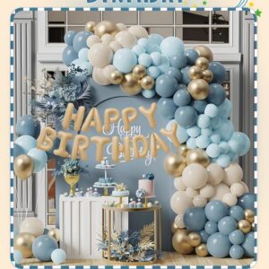 Set de globo con happy birthday *118 pcs (Como Se Muestra En La Foto)