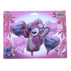 Set de globo stitch ROSA 5pcs