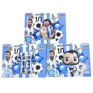 SET DE GLOBO messi /5pcs