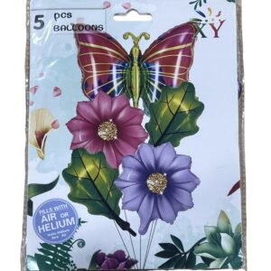 Set de globo mariposas 5pcs