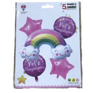 Set de globo arco iris 5pcs
