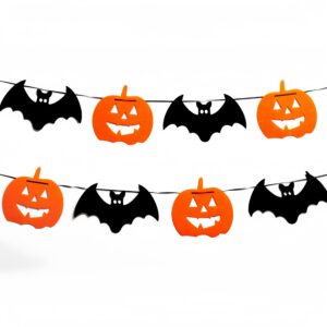 banderin halloween calabazas y murcielagos