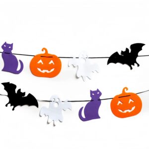Banderin halloween calabazas y fantasmas