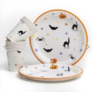 PLATO HALLOWEEN BLANCO * 10UNI