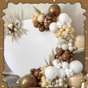 Set de globo Blanco y marron  *126pcs (Como Se Muestra En La Foto)