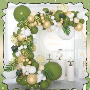 Set de globo verde *129pcs (Como Se Muestra En La Foto)