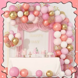 Set de globo rosa bebe *140pcs (Como Se Muestra En La Foto)