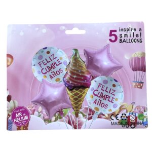 set de globo CONO 5pcs