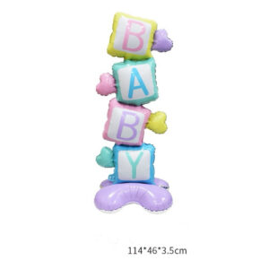 Globo Torre “BABY” — Decoración Ideal para Baby Shower / 114*46cm