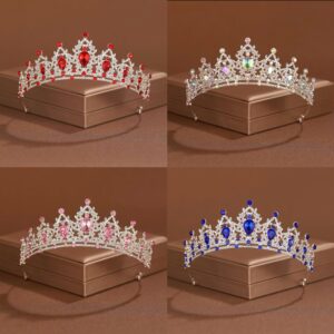 Corona Tiara de Lujo – Pedrería Brillante acero / 15*6cm