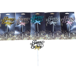 Topper Cartel Happy birthday Para Torta