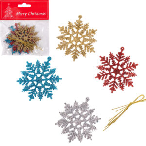 Brillantes Copos de Nieve Navideños * 4uni