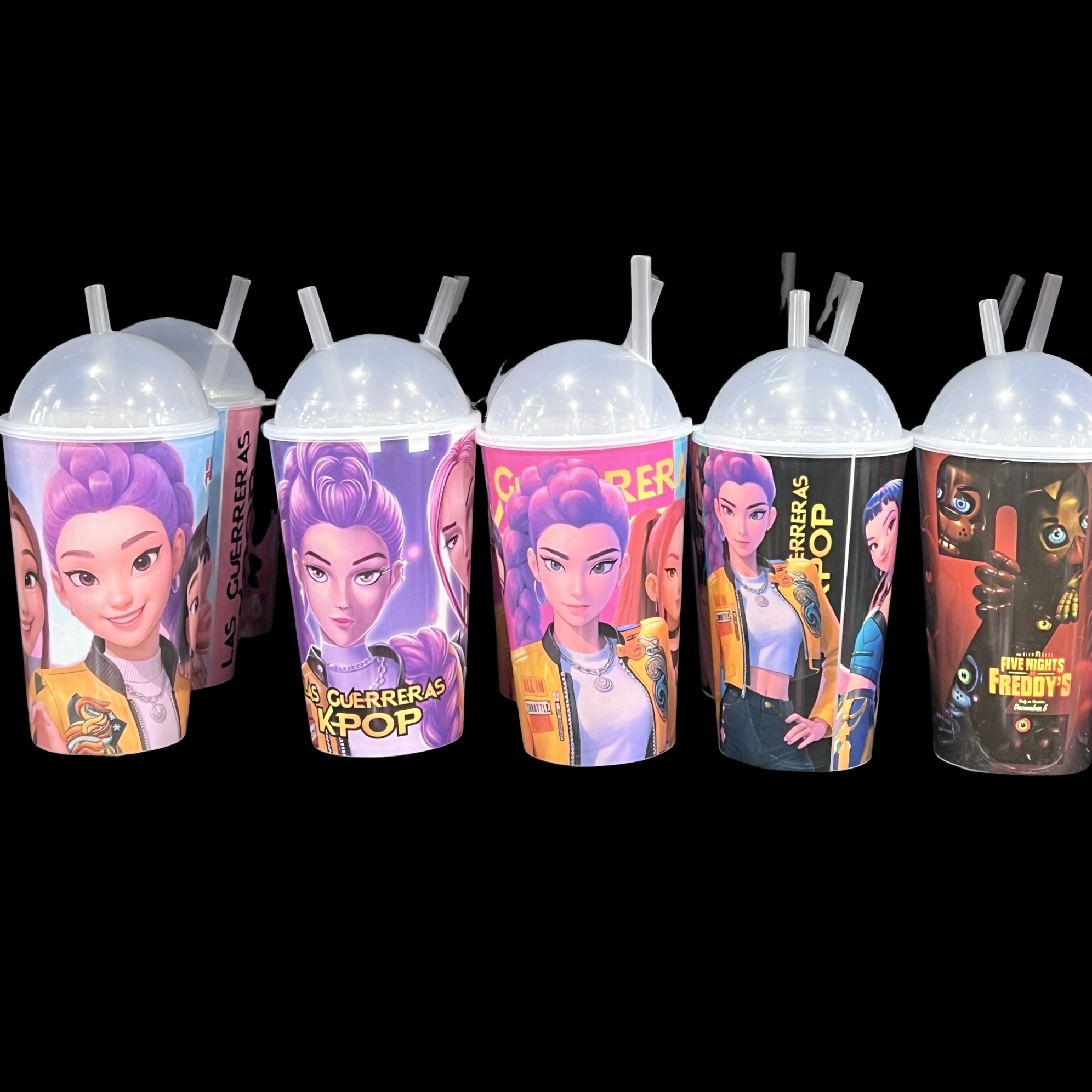 vaso infantil con sorbete (K-pop y five nights Freddy’s)