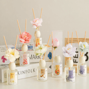 Difusor de ambiente con flor artificial / 30cm