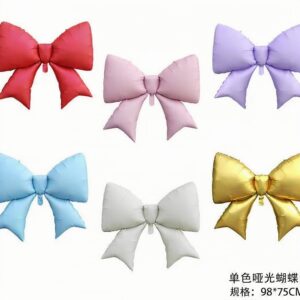 Globo Metalizado Moño / Lazo  98*75cm