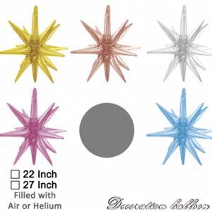 Globo Metalizado Estrella 3D / 56cm