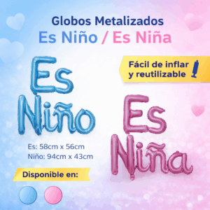 Globo metalizado es niño/ es niña