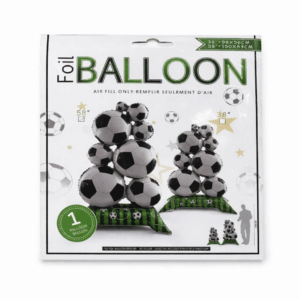 Globo foil fútbol torre balón 58’’ decoración fiesta cumpleaños