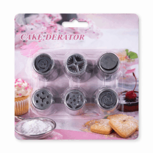 Set de Boquillas para Decoración de Tortas y Repostería x6 Acero Inoxidable
